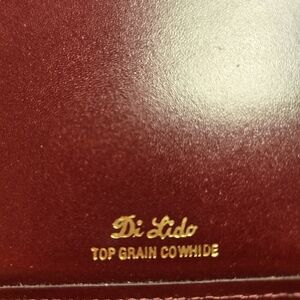 Di Lido Burgundy Leather Wallet